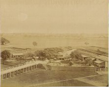 Chowringhee gate Fort William an albumen photo, 1880's